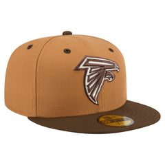 Atlanta Falcons New Era Two-Tone Walnut 59FIFTY Fitted Hat Light Brown/Dark Brown | NFL
