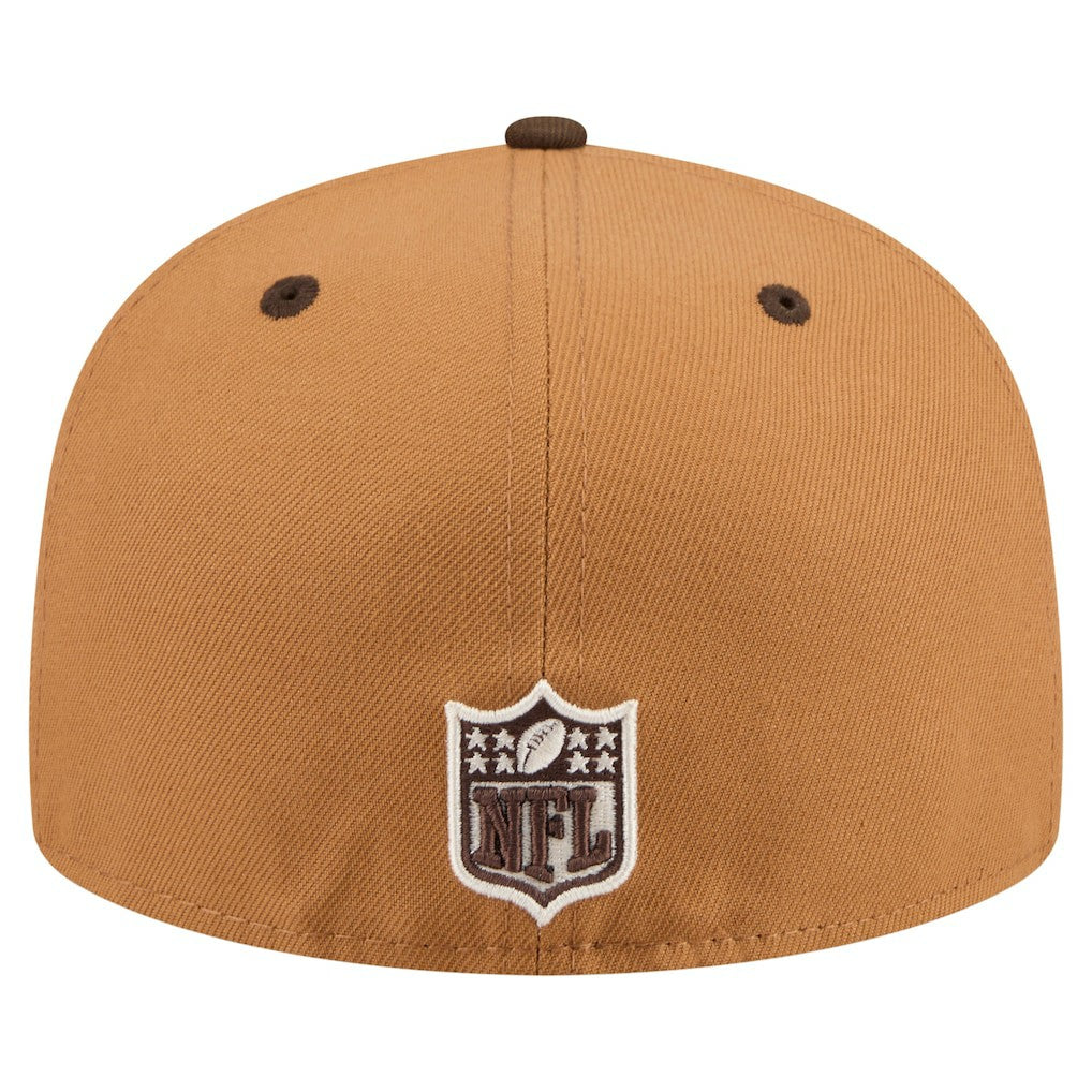 Atlanta Falcons New Era Two-Tone Walnut 59FIFTY Fitted Hat Light Brown/Dark Brown | NFL
