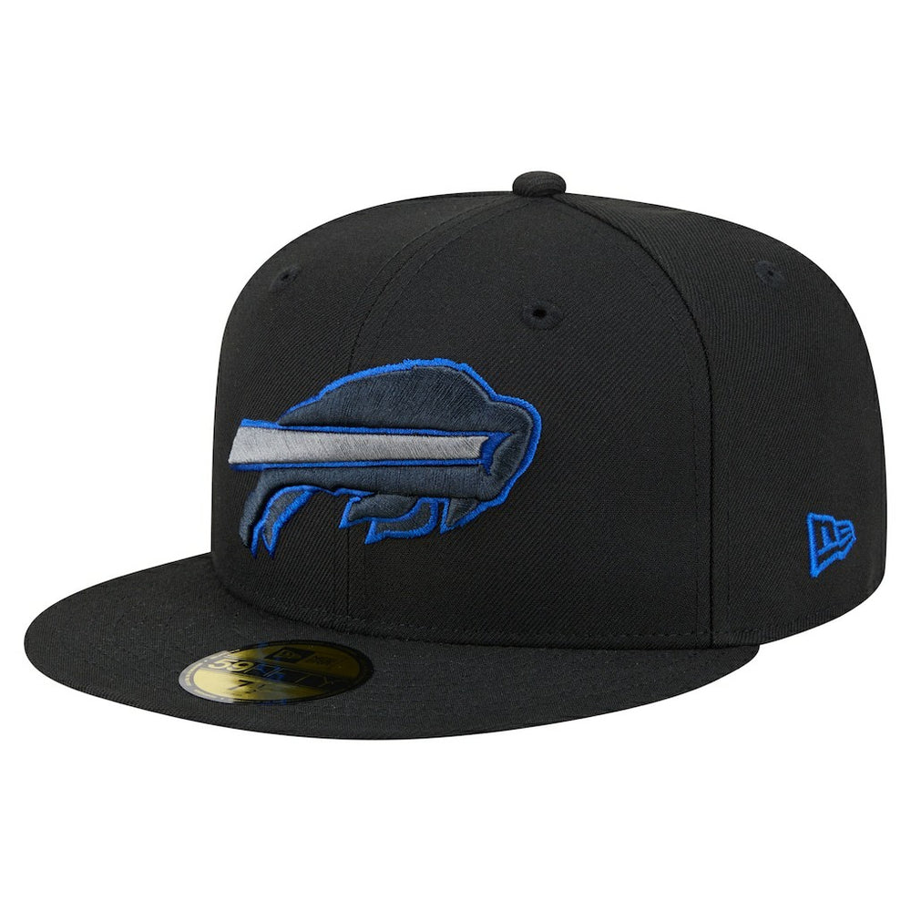 Buffalo Bills New Era Color Pop 59FIFTY Fitted Hat Black | NFL