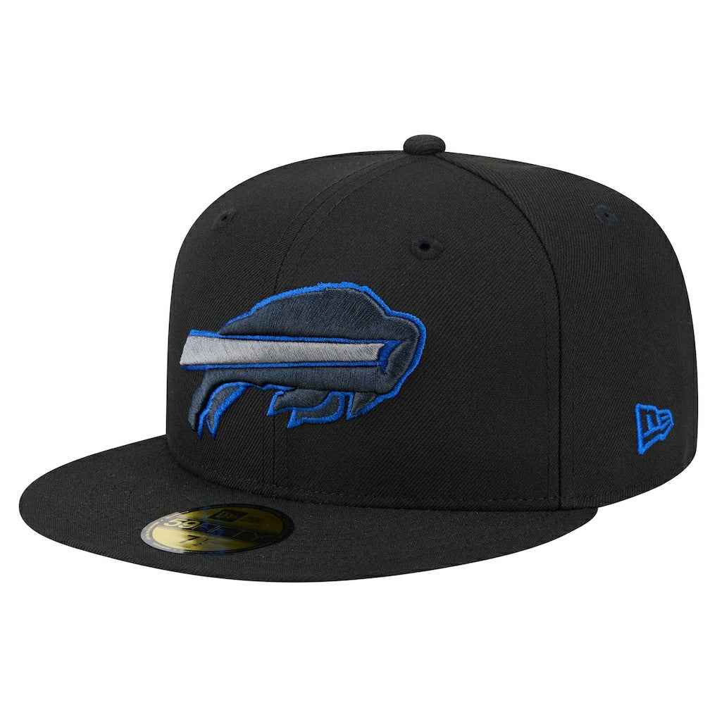 Buffalo Bills New Era Color Pop 59FIFTY Fitted Hat Black | NFL