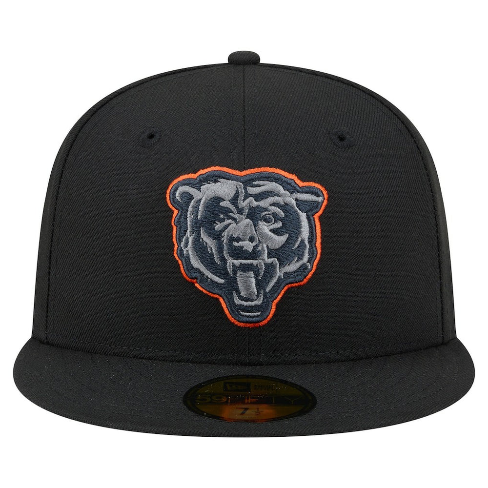 Chicago Bears New Era Color Pop 59FIFTY Fitted Hat Black | NFL