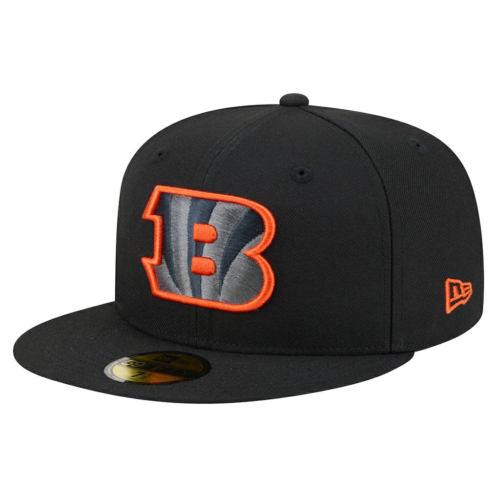 Cincinnati Bengals New Era Color Pop 59FIFTY Fitted Hat Black | NFL