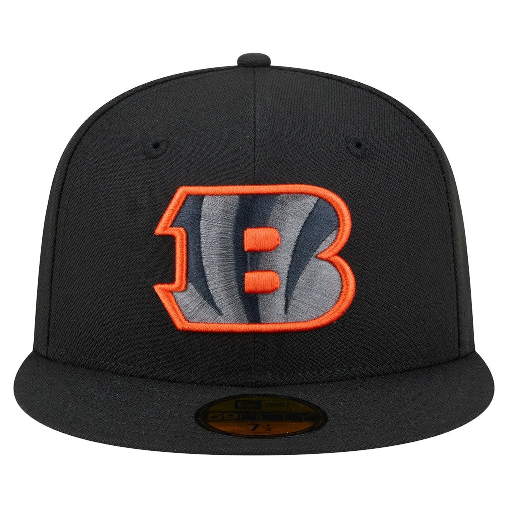 Cincinnati Bengals New Era Color Pop 59FIFTY Fitted Hat Black | NFL