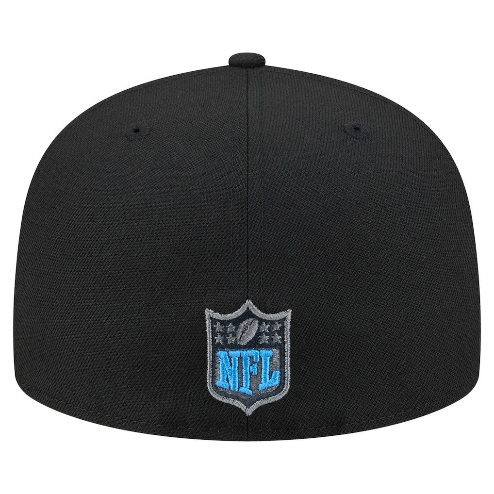 Detroit Lions New Era Color Pop 59FIFTY Fitted Hat Black | NFL