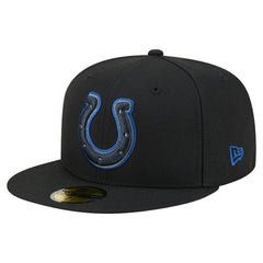 Indianapolis Colts New Era Color Pop 59FIFTY Fitted Hat Black | NFL
