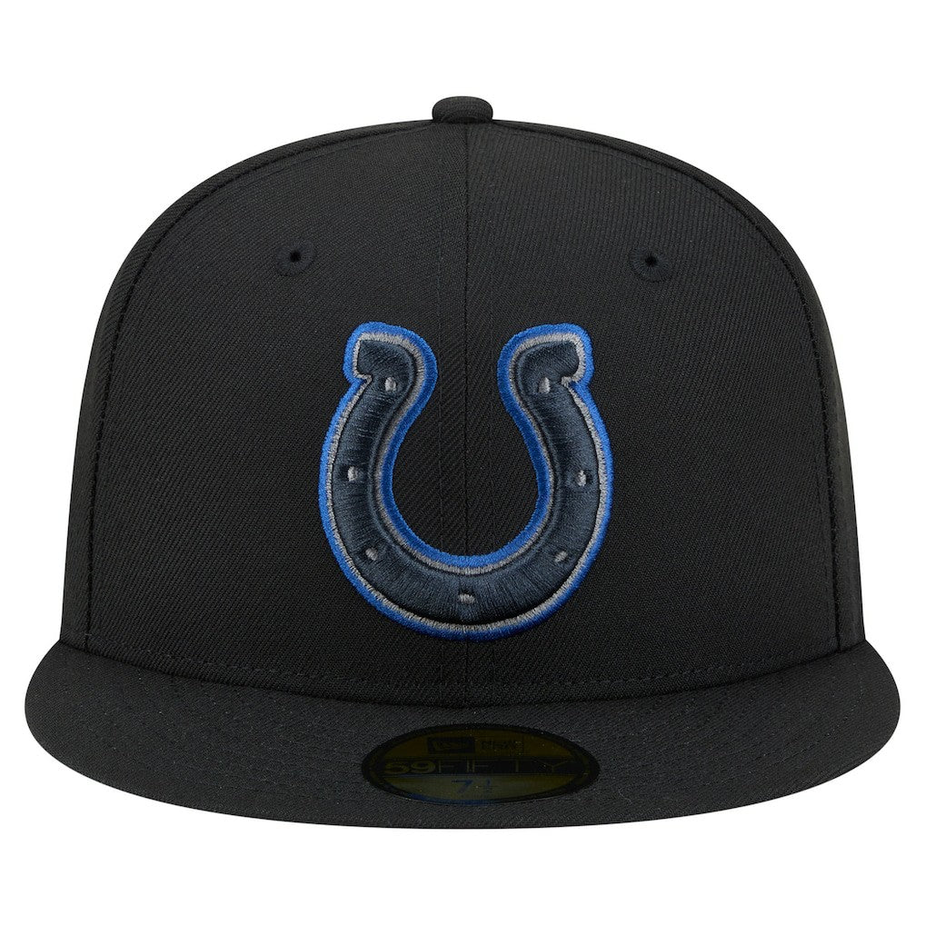 Indianapolis Colts New Era Color Pop 59FIFTY Fitted Hat Black | NFL