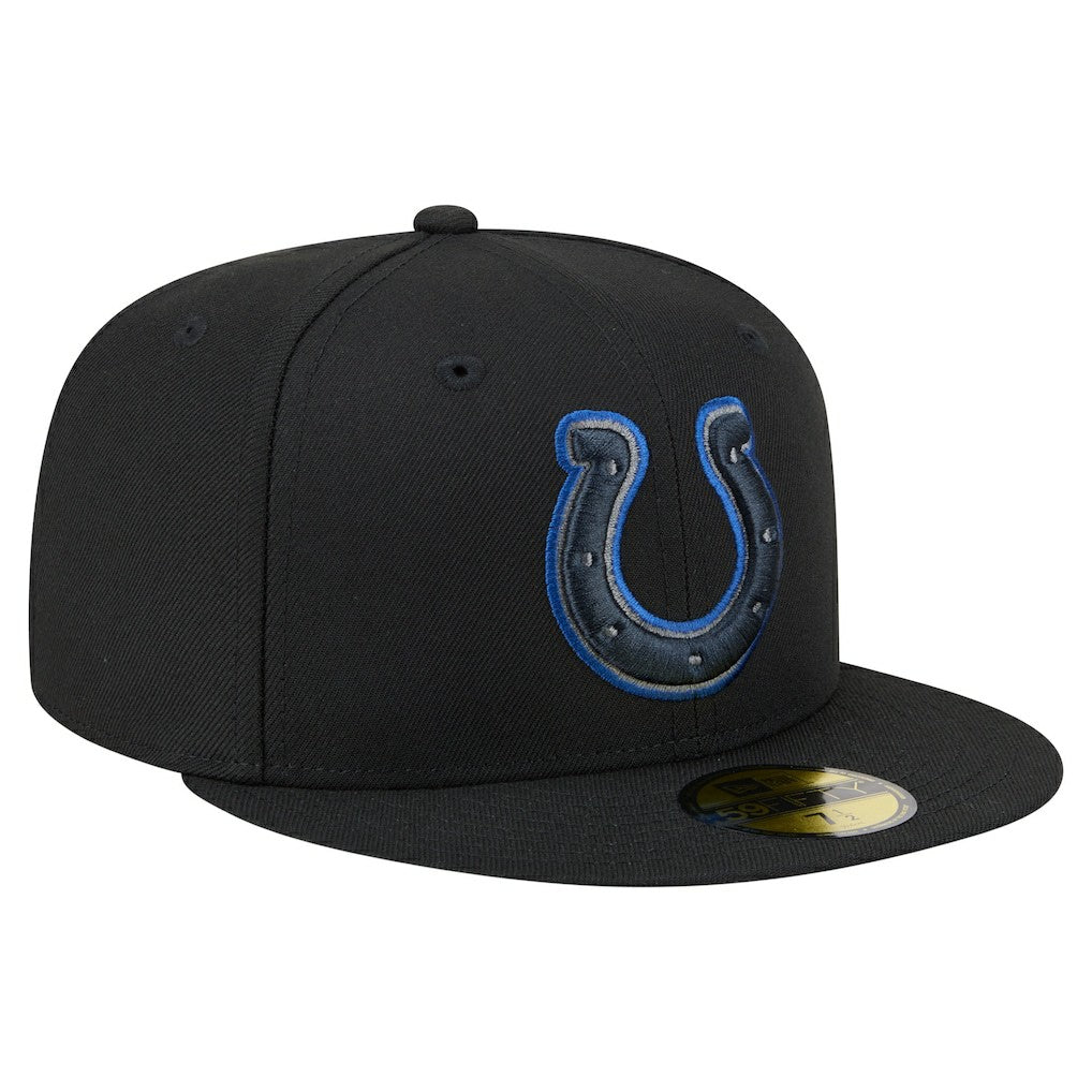 Indianapolis Colts New Era Color Pop 59FIFTY Fitted Hat Black | NFL