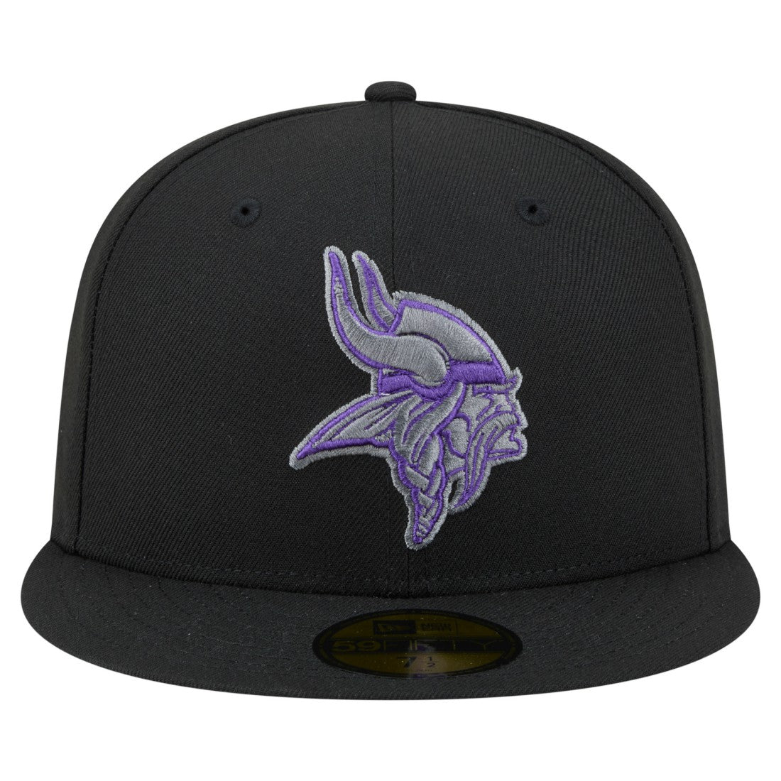 Minnesota Vikings New Era Color Pop 59FIFTY Fitted Hat Black | NFL