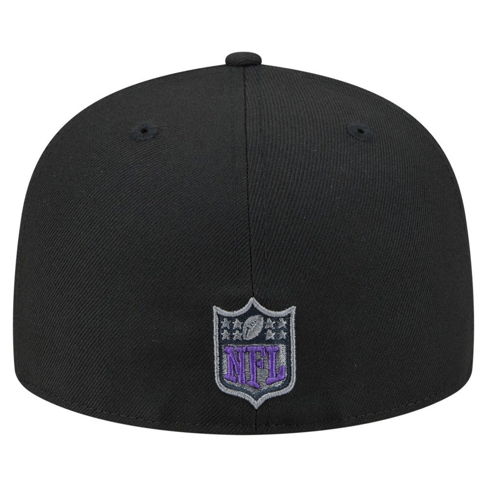 Minnesota Vikings New Era Color Pop 59FIFTY Fitted Hat Black | NFL