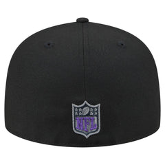 Minnesota Vikings New Era Color Pop 59FIFTY Fitted Hat Black | NFL