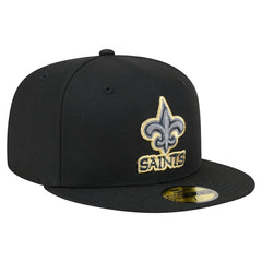 New Orleans Saints New Era Color Pop 59FIFTY Fitted Hat Black | NFL