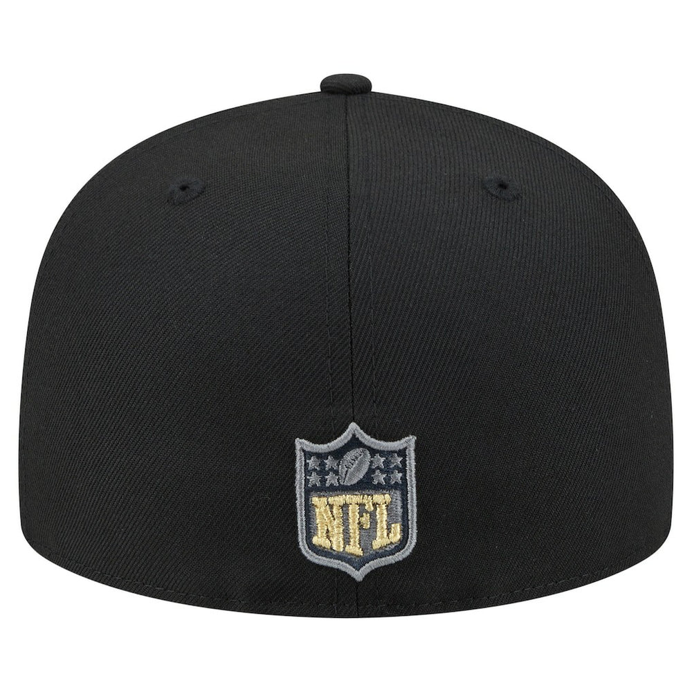 New Orleans Saints New Era Color Pop 59FIFTY Fitted Hat Black | NFL