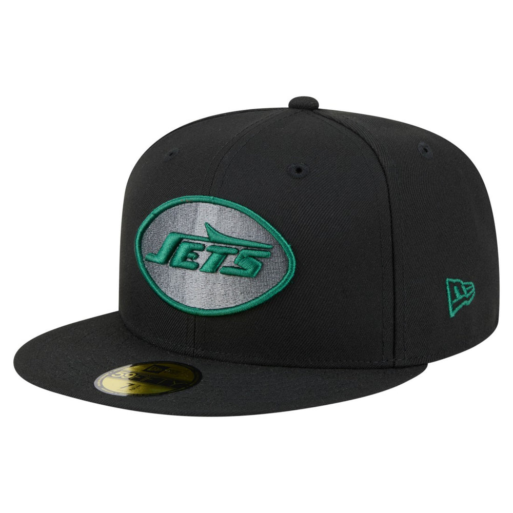 New York Jets New Era Color Pop 59FIFTY Fitted Hat Black | NFL