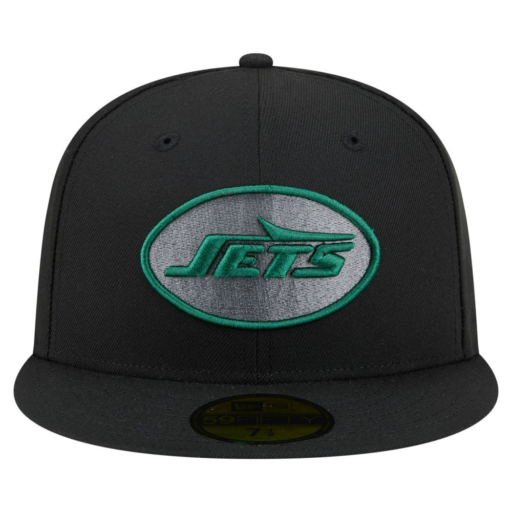 New York Jets New Era Color Pop 59FIFTY Fitted Hat Black | NFL