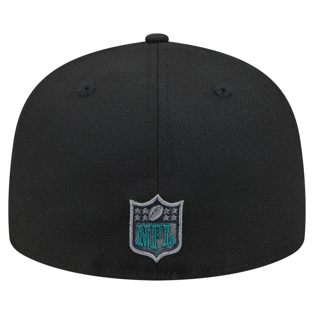 Philadelphia Eagles New Era Color Pop 59FIFTY Fitted Hat Black | NFL