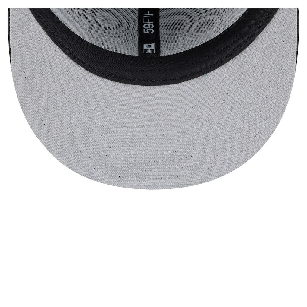 Philadelphia Eagles New Era Color Pop 59FIFTY Fitted Hat Black | NFL