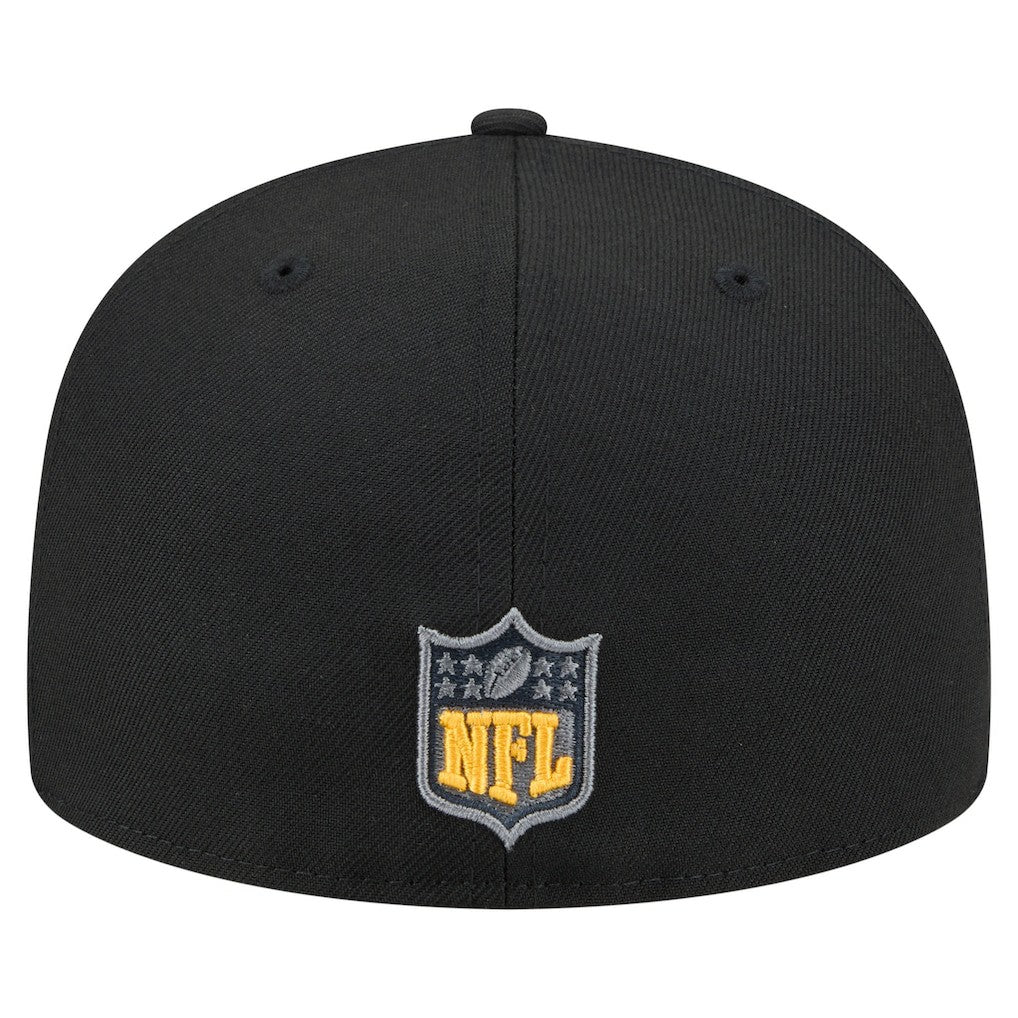 Pittsburgh Steelers New Era Color Pop 59FIFTY Fitted Hat Black | NFL