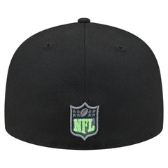 Seattle Seahawks New Era Color Pop 59FIFTY Fitted Hat Black | NFL