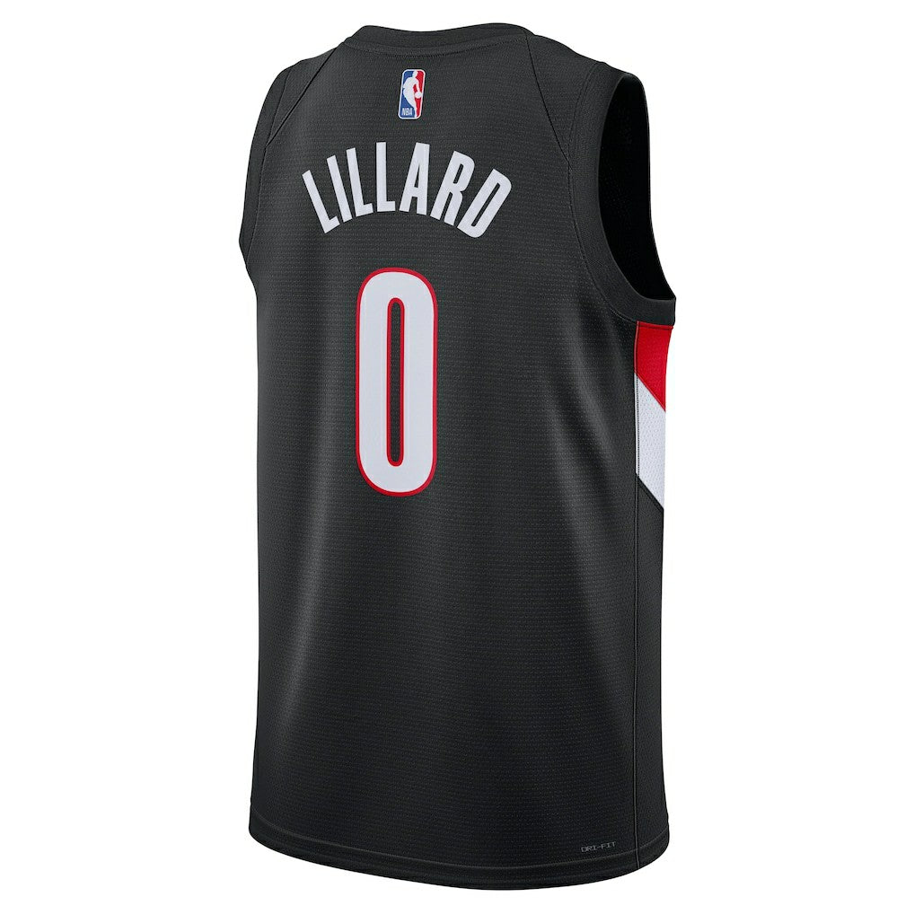 Damian Lillard Portland Trail Blazers Unisex Swingman Player Jersey Icon Editi- Black - NBA