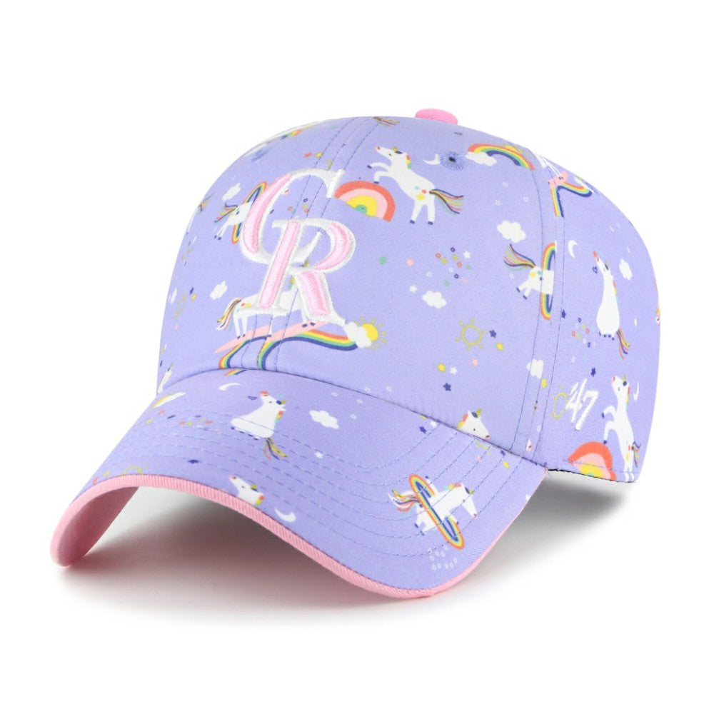 Colorado Rockies '47 Girls Youth Unicorn Clean Up Adjustable Hat - MLB