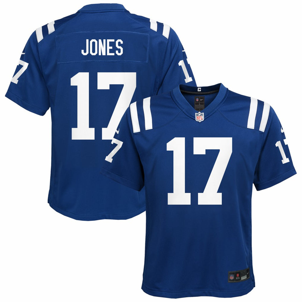 Daniel Jones Indianapolis Colts Youth Alternate 2 Game Jersey Royal | Nike for Sale