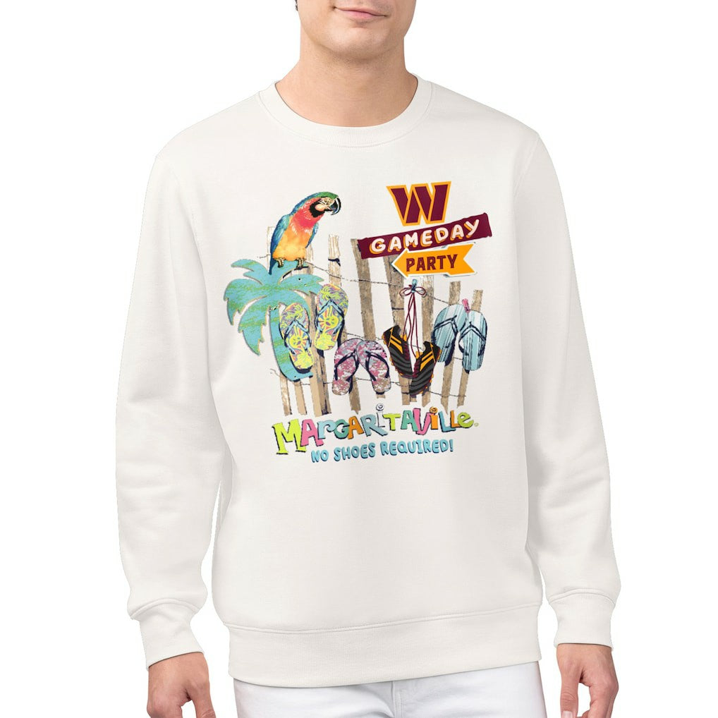 Washington Commanders Margaritaville Gameday Party Fleece Sweatshirt Cream | NFL