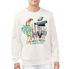 Philadelphia Eagles Margaritaville Gameday Party Fleece Sweatshirt Cream | NFL