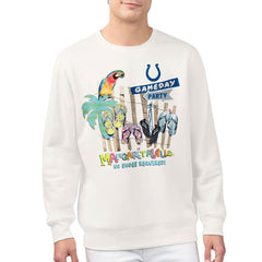 Indianapolis Colts Margaritaville Gameday Party Fleece Sweatshirt Cream | NFL