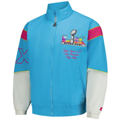Super Bowl LX Starter The Gust Full-Zip Hooded Jacket Light Blue | NFL