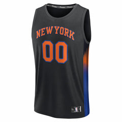 New York Knicks Fastbreak Custom Jersey Statement Edition Black - NBA