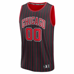 Chicago Bulls Youth Fastbreak Custom Jersey Statement Editi- Black - NBA