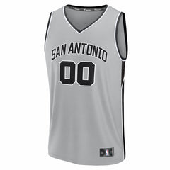 San Antonio Spurs Youth Fastbreak Custom Jersey Statement Edition Silver - NBA