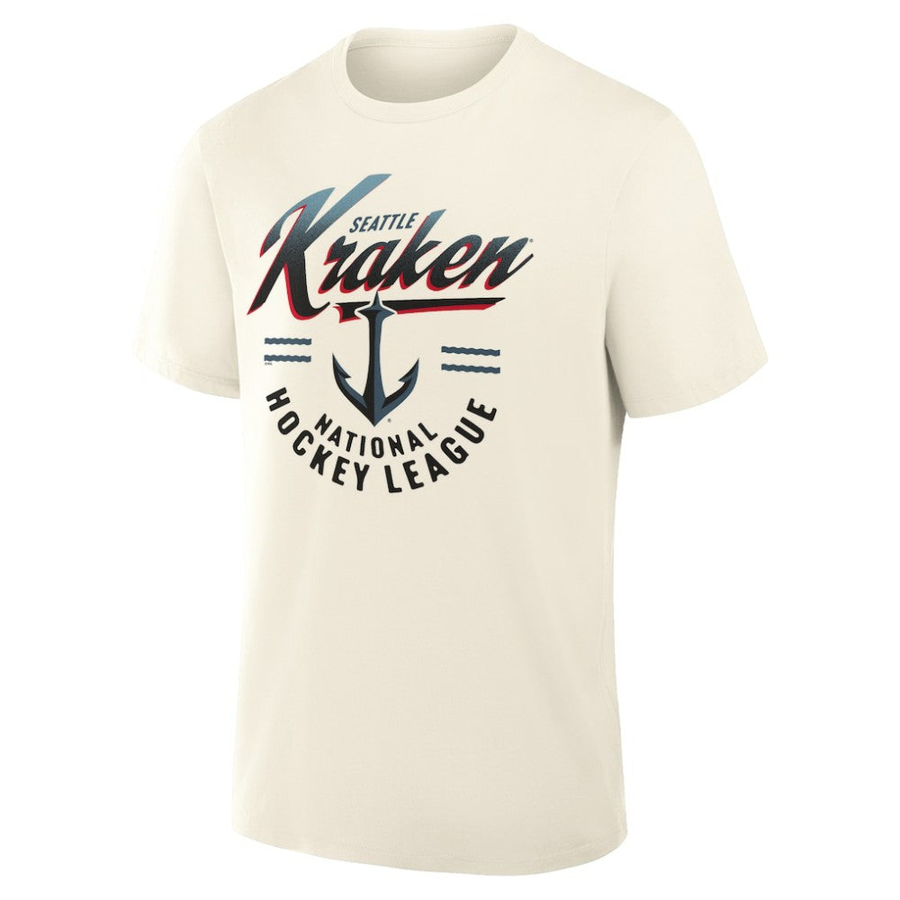 Seattle Kraken Fanatics Male Legacy T-Shirt - Cream - NHL