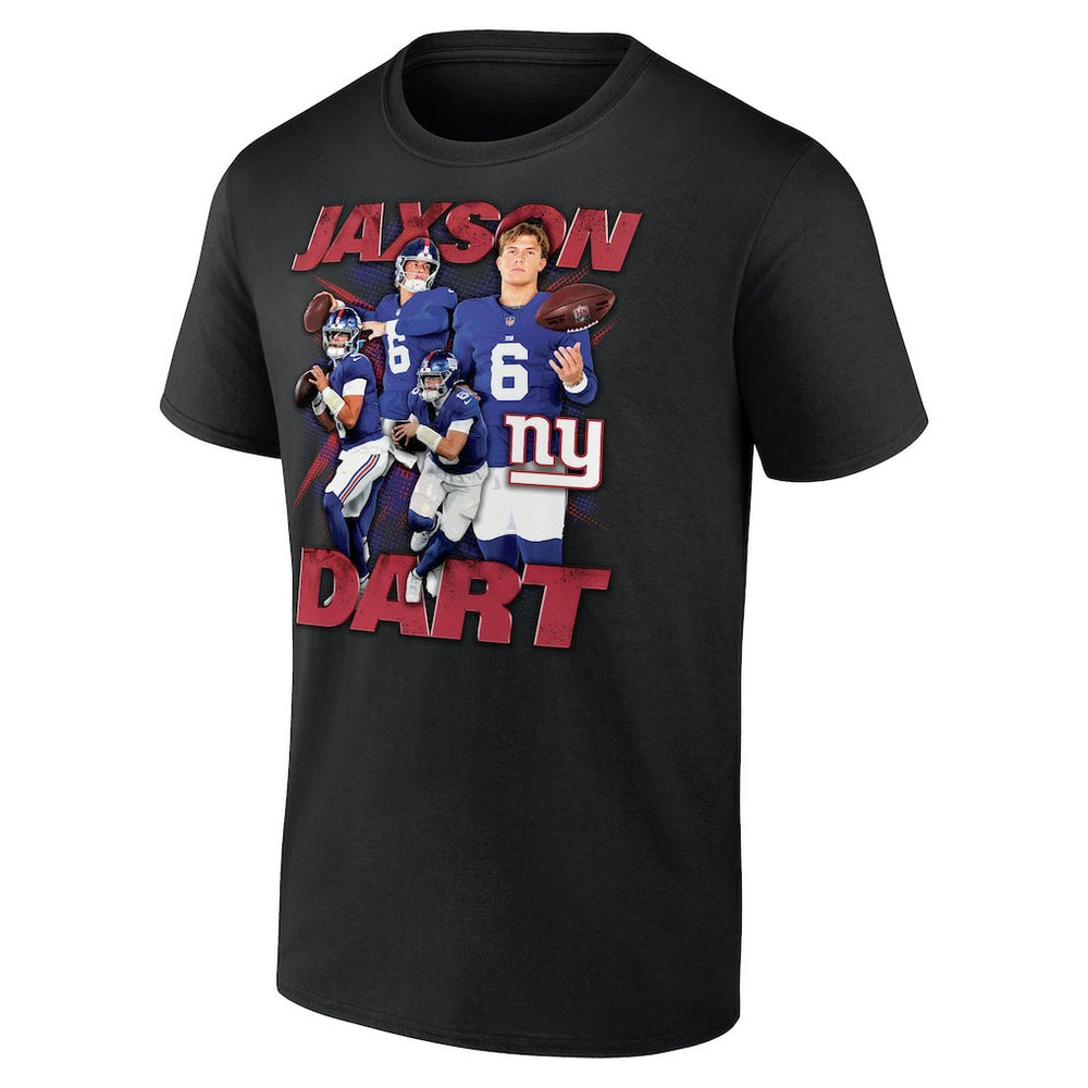 Jaxson Dart New York Giants Notorious Graphic T-Shirt Black | NFL