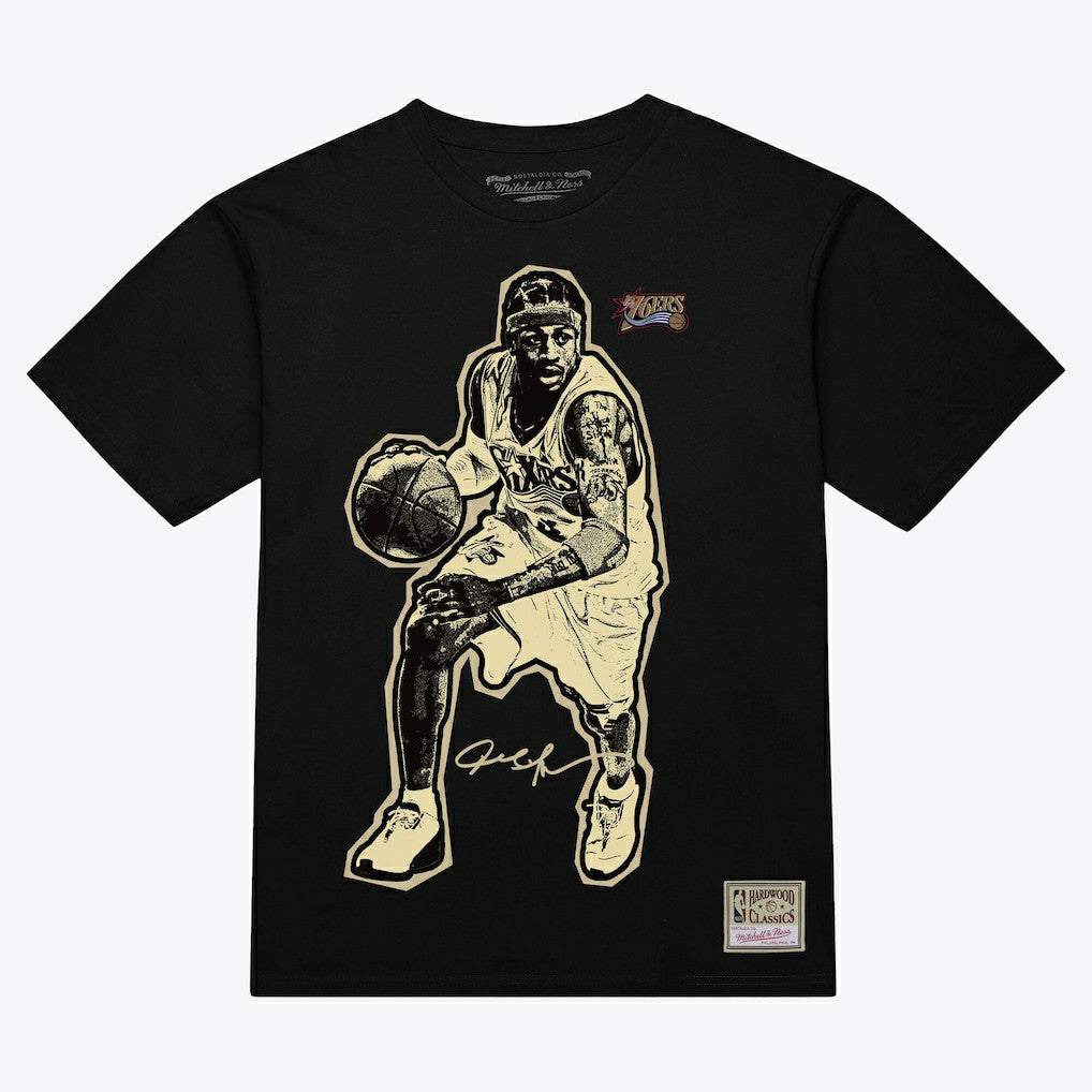 Allen Iverson Philadelphia 76ers Unisex Blockbuster Player Graphic T-Shirt Black - NBA