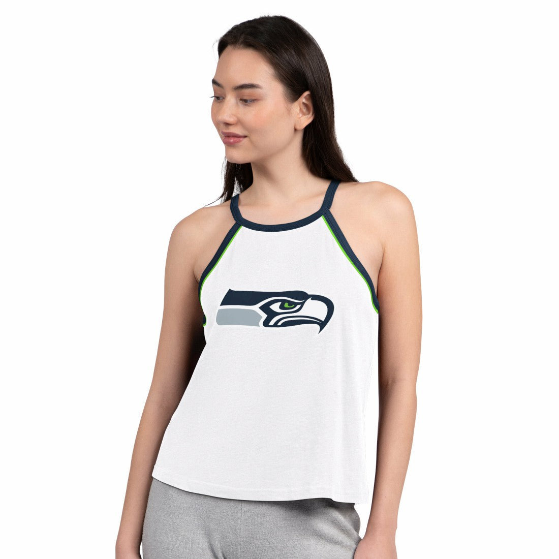 Seattle Seahawks G-III 4Her by Carl Banks Women's Redemption Win Slub Tank Top White | NFL