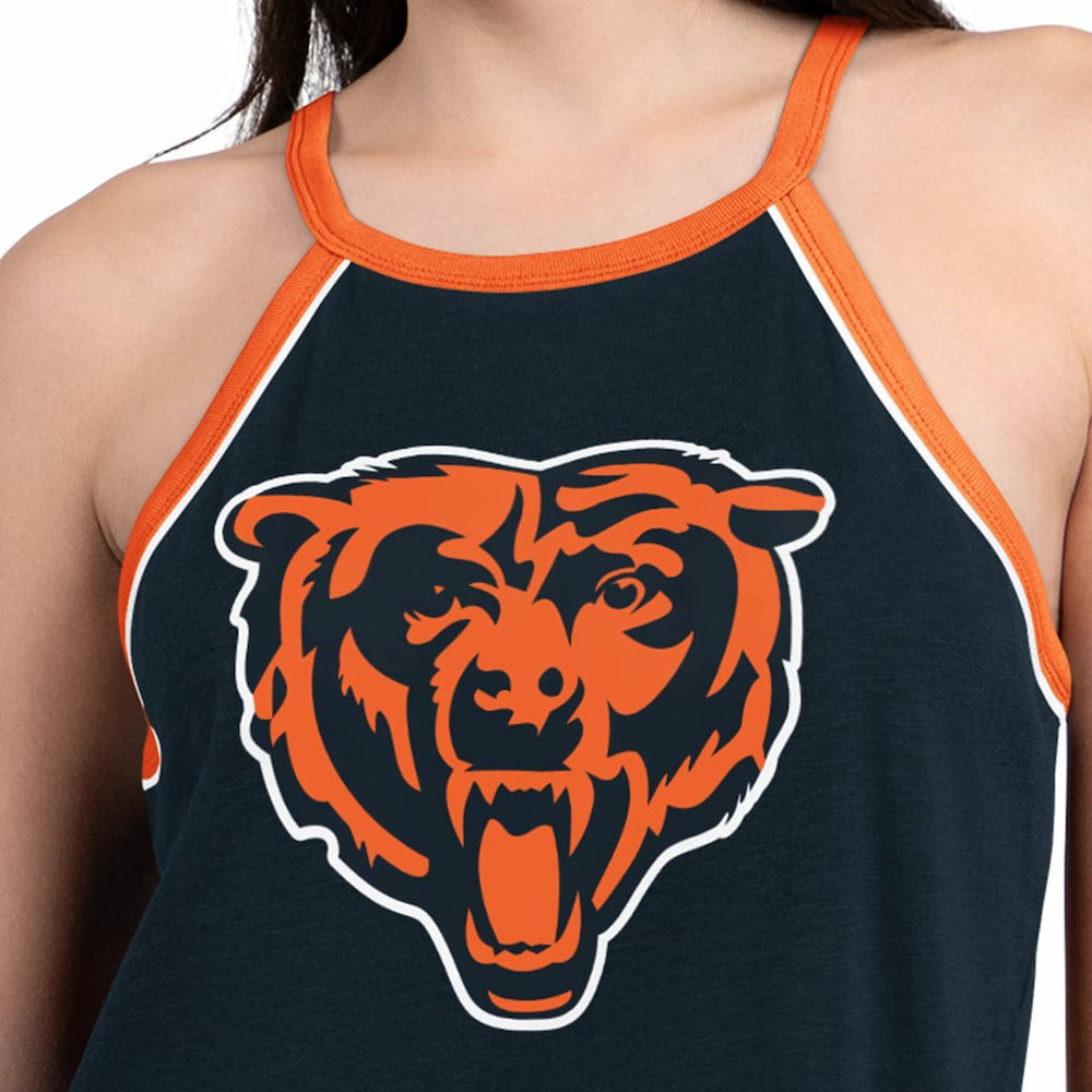 Chicago Bears G-III 4Her by Carl Banks Women's Redemption Win Slub Tank Top Navy | NFL