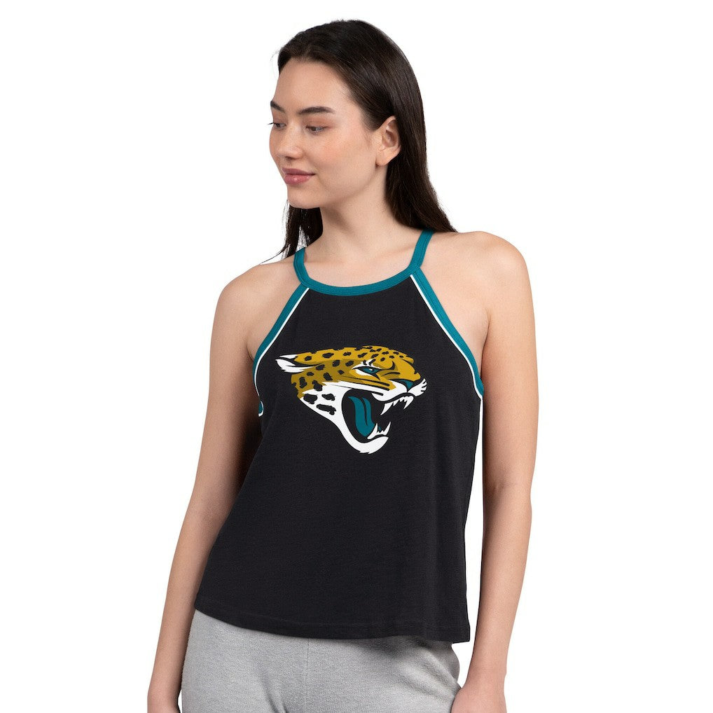 Jacksonville Jaguars G-III 4Her by Carl Banks Women's Redemption Win Slub Tank Top Black | NFL