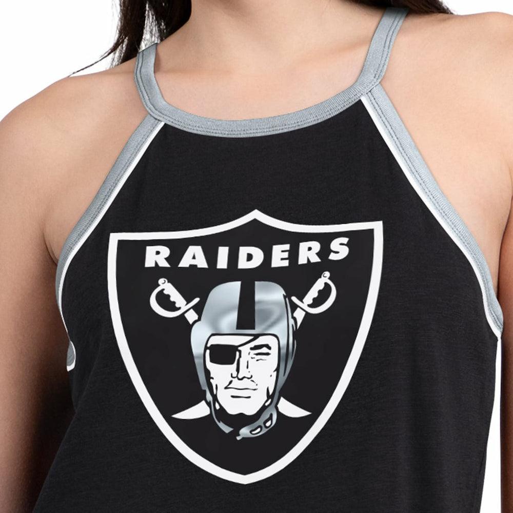 Las Vegas Raiders G-III 4Her by Carl Banks Women's Redemption Win Slub Tank Top Black | NFL
