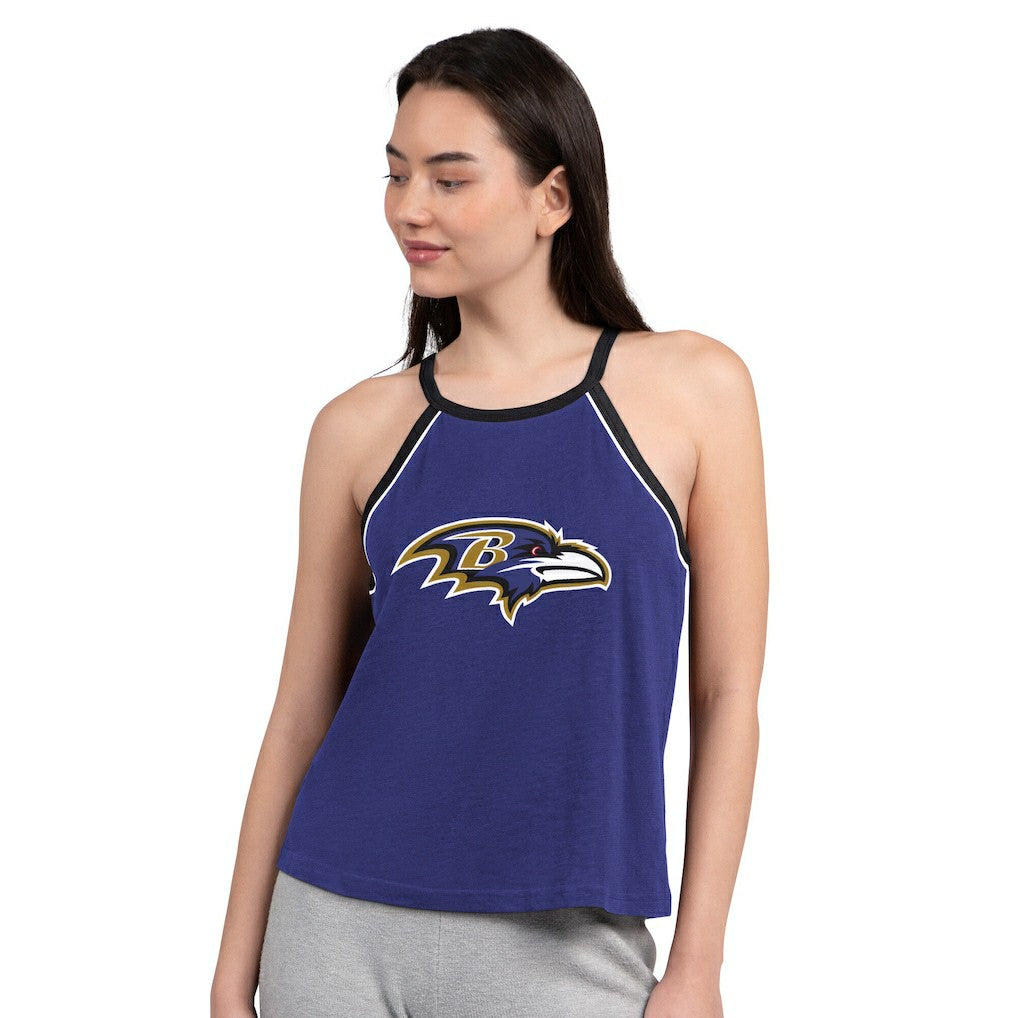 Baltimore Ravens G-III 4Her by Carl Banks Women's Redemption Win Slub Tank Top Purple | NFL