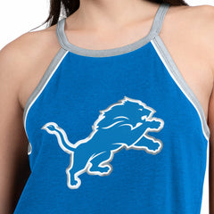 Detroit Lions G-III 4Her by Carl Banks Women's Redemption Win Slub Tank Top Royal | NFL