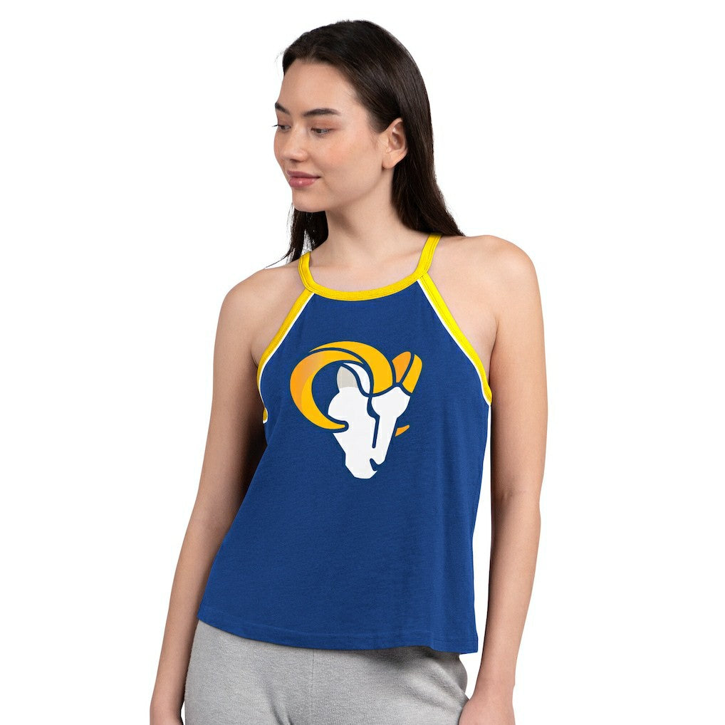 Los Angeles Rams G-III 4Her by Carl Banks Women's Redemption Win Slub Tank Top Royal | NFL
