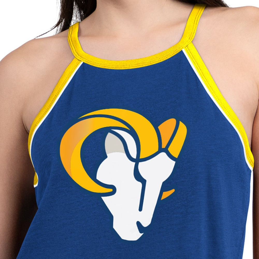 Los Angeles Rams G-III 4Her by Carl Banks Women's Redemption Win Slub Tank Top Royal | NFL