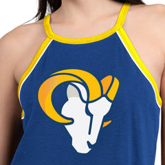 Los Angeles Rams G-III 4Her by Carl Banks Women's Redemption Win Slub Tank Top Royal | NFL