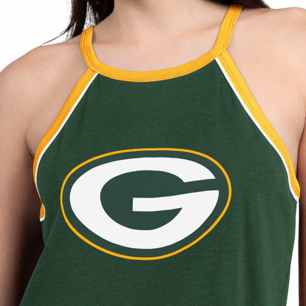 Green Bay Packers G-III 4Her by Carl Banks Women's Redemption Win Slub Tank Top Green | NFL