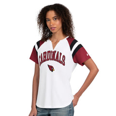 Arizona Cardinals Starter Women's Game On Notch Neck T-Shirt White | NFL