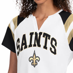 New Orleans Saints Starter Women's Game On Notch Neck T-Shirt White | NFL