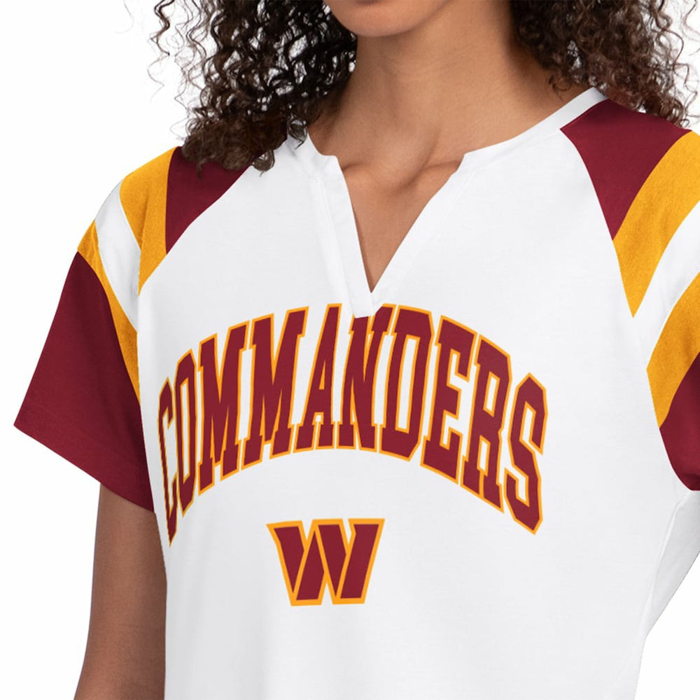 Washington Commanders Starter Women's Game On Notch Neck T-Shirt White | NFL