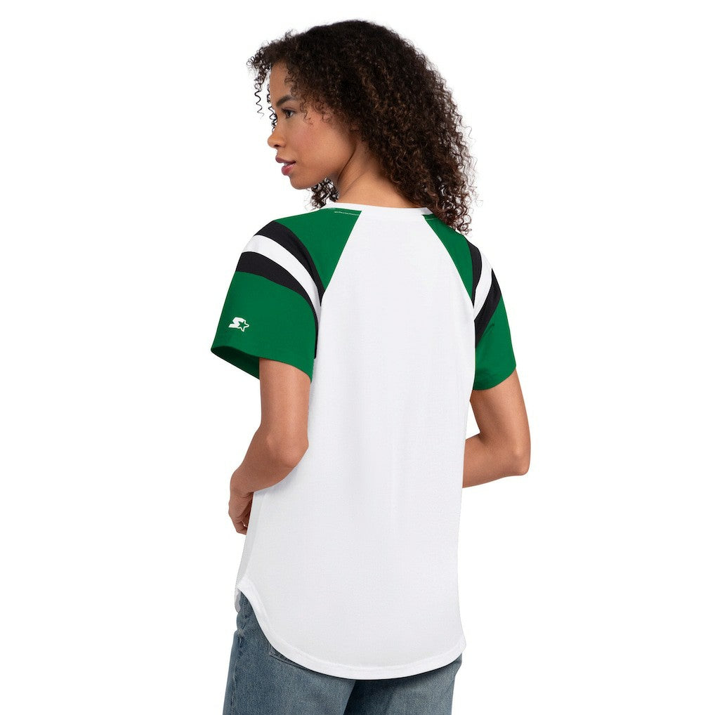 Philadelphia Eagles Starter Women's Game On Notch Neck T-Shirt White | NFL