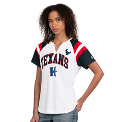 Houston Texans Starter Women's Game On Notch Neck T-Shirt White | NFL